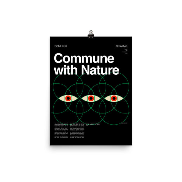Commune with Nature Poster
