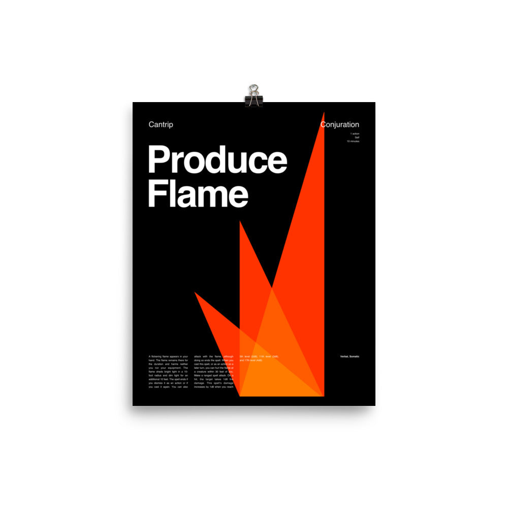 Produce Flame Poster Modern Arcana