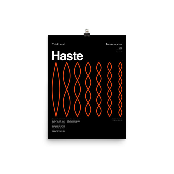 Haste Poster
