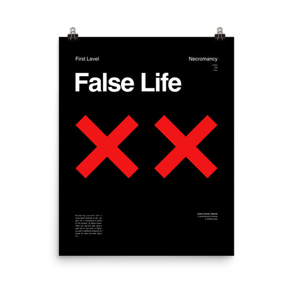 Making False Life False Life Poster – Modern Arcana