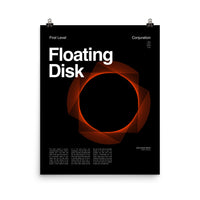 Floating Disk Poster