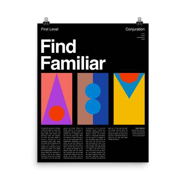 Find Familiar Poster Modern Arcana
