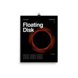 Floating Disk Poster