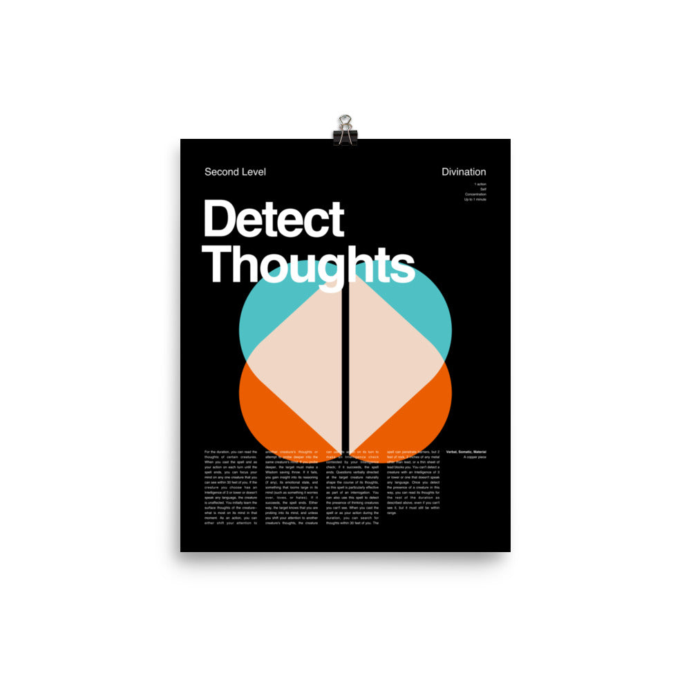 Detect Thoughts Poster – Modern Arcana